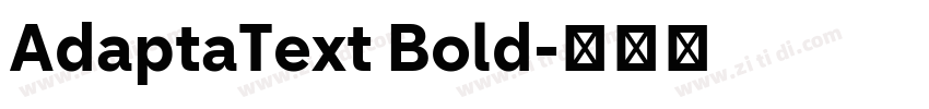 AdaptaText Bold字体转换